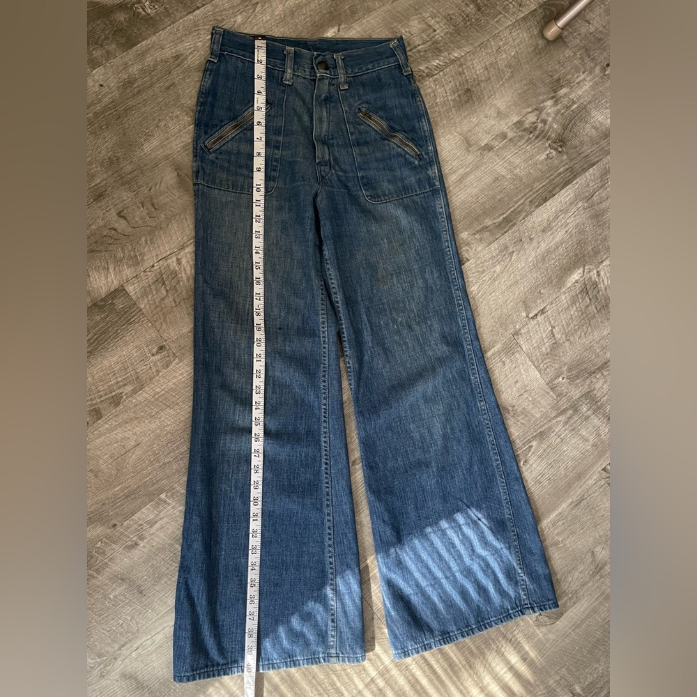 Vintage BIG YANK Women's Blue Wide-Leg Jeans - Picture 8 of 9